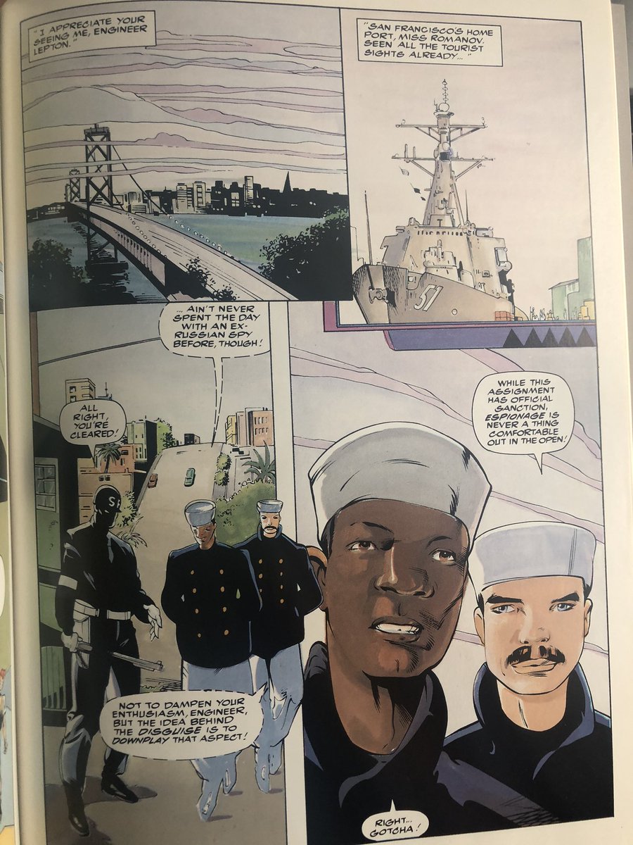 Marvel GN: Black Widow Punisher: Spinning Doomsday’s Web. Chichester, peak Stroman and Farmer. Really great art. A perfect art team. Odd/middling story. Highlight is BW in disguise as a man with a ‘tache. See if you can spot her 5/x