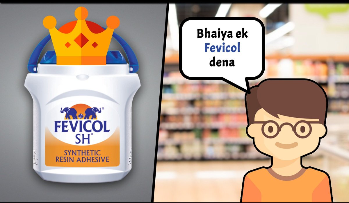 17) Today, the word Fevicol has become synonymous with glue in India and the brand has close to 70% market share! It is an amazing success story of converting a commodity like glue into an iconic brand!