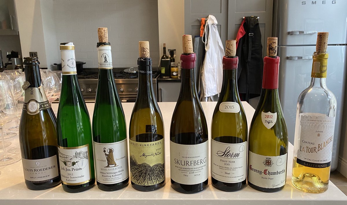 Slightly sore head this morning. But what memories of these wines last night. All delicious.