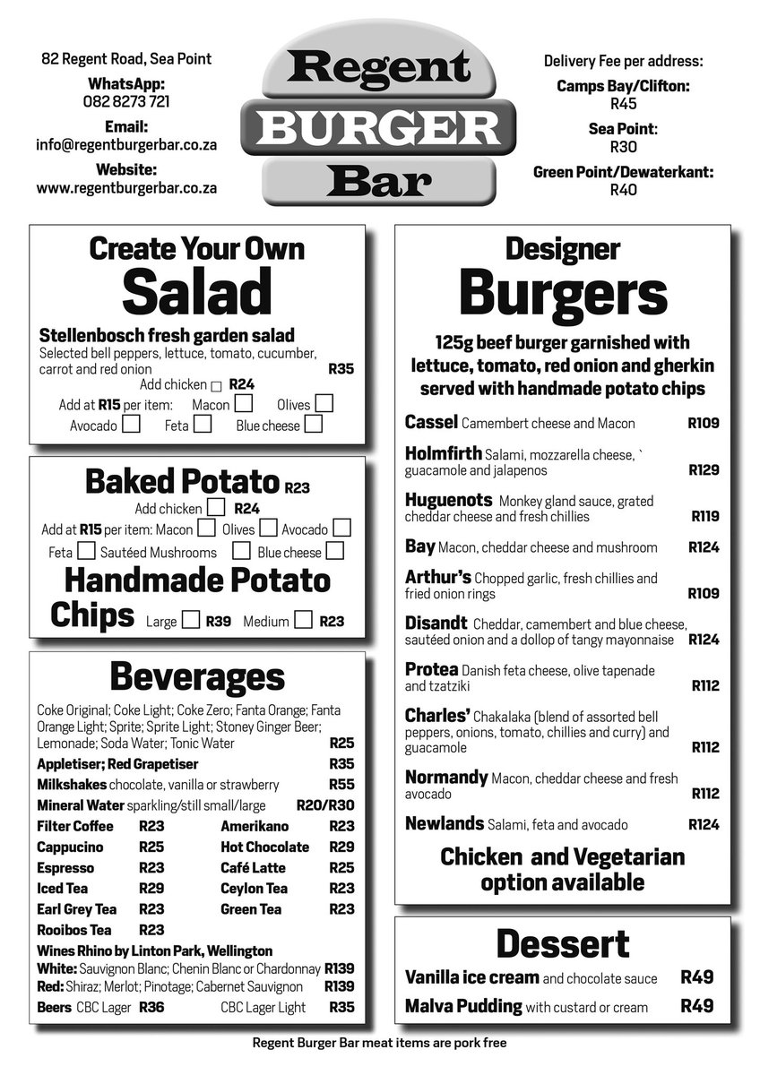regentburgerbar's tweet photo. The New Menu! WhatsApp 082827372 or visit https://t.co/OO5tYuvS4S https://t.co/Qw9LSVQFCO