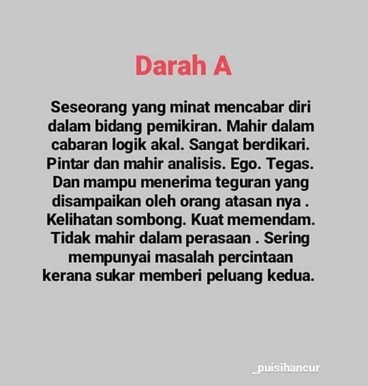 imranthefighter's tweet photo. Korang jenis darah yg mane 😃 https://t.co/kIPyq43M9c