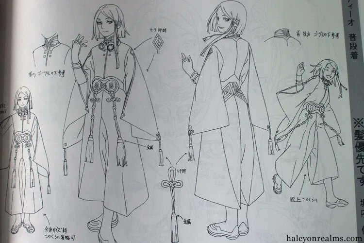 Last Exile character model sheets by Range Murata -銀翼の