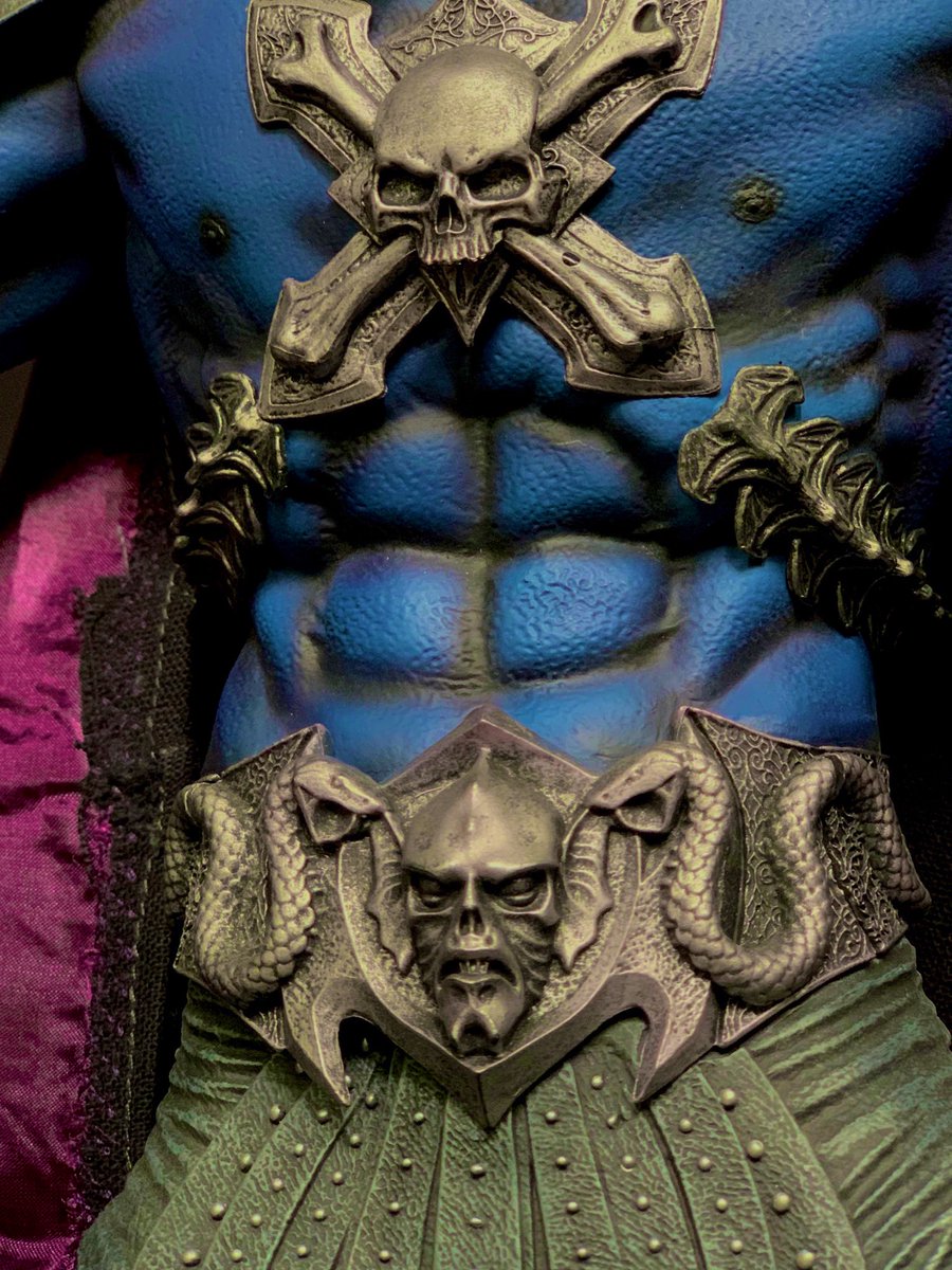 toonslaught's tweet photo. (Un)holy grail 🤓☠️ My first @collectsideshow statue and isn’t it wicked? Nothing more menacing than #Skeletor in his glory clutching his trusted staff emphatically poised atop #SnakeMountain looming over #Eternia like never-ending nightmare! #MastersOfTheUniverse #HeMan #MOTUC https://t.co/Jj4Sw9KwN8