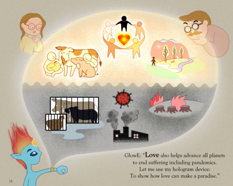Humble_Star's tweet photo. @JimCameron Hi James! I'm a Canadian self-published children's author. Appreciate everything you &amp; your wife do for the planet. I'd be over the moon to have your endorsement of my new picture book, a 24 pg vegan/Sci-Fi story named, "GlowE's Galactic Adventure." What do you think? https://t.co/dI4DMaJkMb