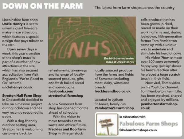 FabFarmShops's tweet photo. #farmshops
Tell us what's happening in your #farmshop and you may well be featured in our column in #finefooddigest!
#fabulousfarmshops directory 👍
@unclehenrysLinc
#strettonhall #frecklesandboo
#pembertons #farmshop https://t.co/ycn6zRvp2C