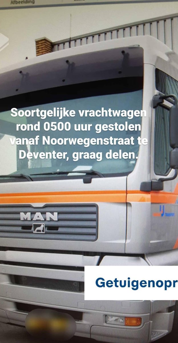 WA_deventer_'s tweet image. Diefstal vrachtwagen, graag delen