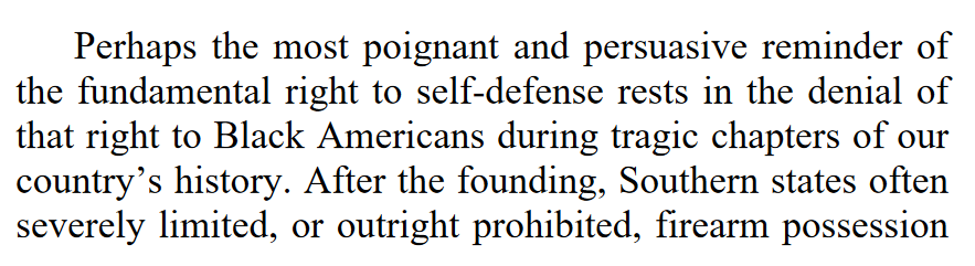 "Perhaps the most poignant and persuasive reminder of the fundamental right to self-defense rests in the denial of that right to Black Americans during tragic chapters of our country’s history."
