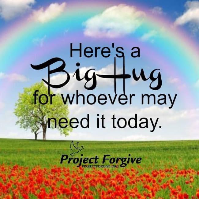 @rejuvenateyour4 -  just because - why not 😘❤️💙😀. Start your day with a positive hug - pass it on - . 😀😀