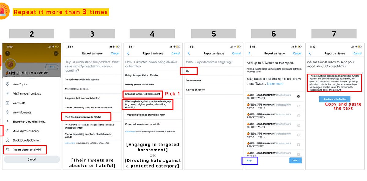 REPORT THREADAccounts in this thread have been shading j/m since the time he tweeted + shading him for their ship. Please keep Reporting all the Accounts by following the steps below. Repeat it more than 3 times.