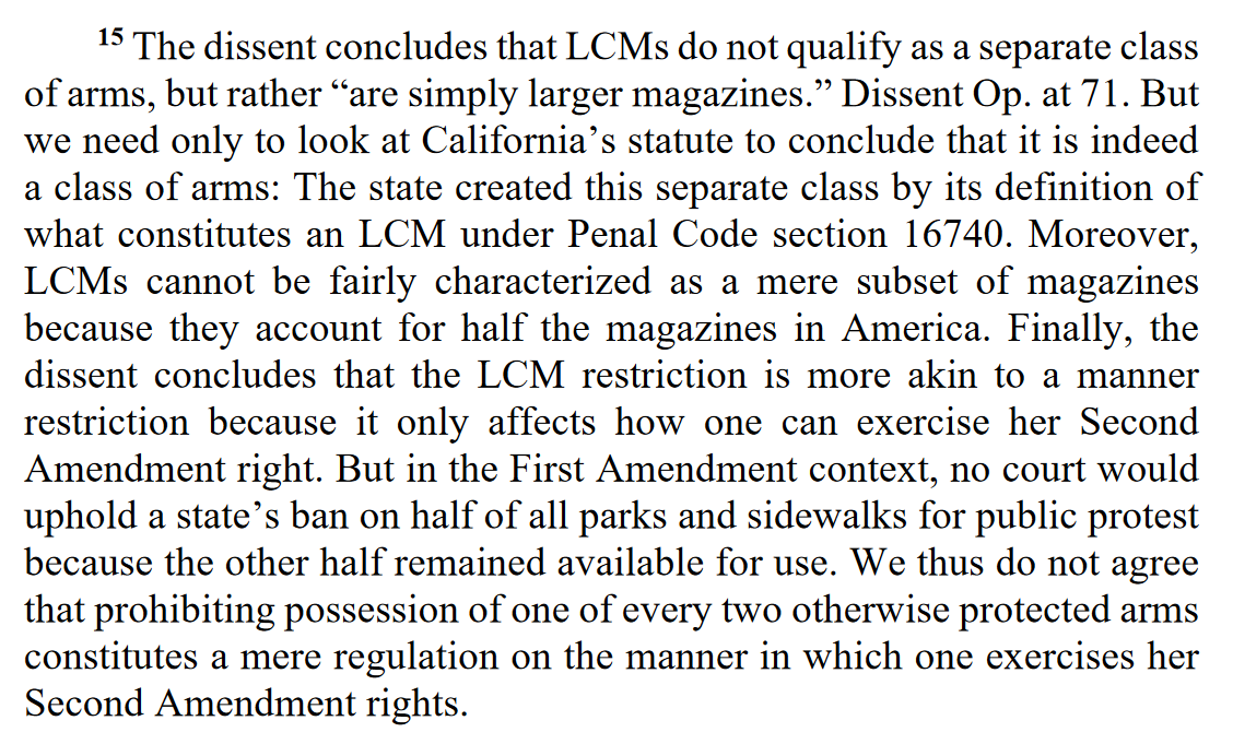 "Moreover, LCMs cannot be fairly characterized as a mere subset of magazines because they account for half the magazines in America."