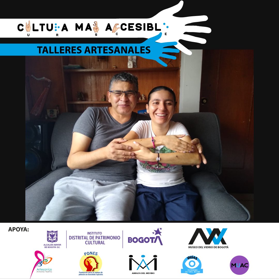 MEVIBO's tweet photo. Finalizamos con gran éxito nuestro Taller de Tejido en Macramé, para personas en condición de discapacidad auditiva y cognitiva y sus cuidadores, Gracias @fundacionpones1 y Red15 con el apoyo del @Patrimoniobta #MuseoEnCasa #MeviboLaCultura #MeviboElPatrimonio #QuedateEnCasa https://t.co/kxyVnM6Ati