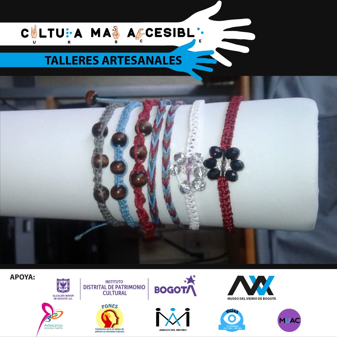MEVIBO's tweet photo. Finalizamos con gran éxito nuestro Taller de Tejido en Macramé, para personas en condición de discapacidad auditiva y cognitiva y sus cuidadores, Gracias @fundacionpones1 y Red15 con el apoyo del @Patrimoniobta #MuseoEnCasa #MeviboLaCultura #MeviboElPatrimonio #QuedateEnCasa https://t.co/kxyVnM6Ati