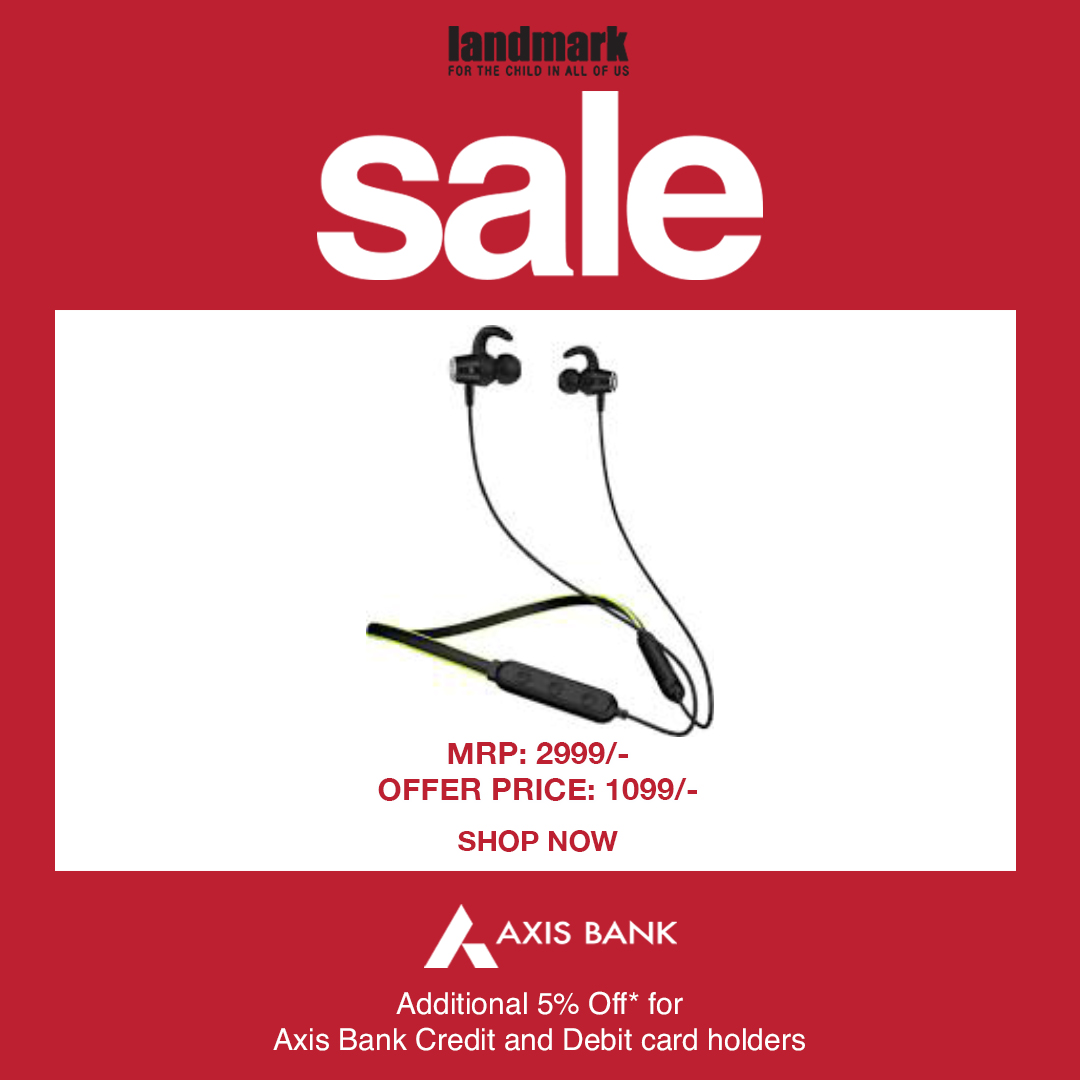 MisbuStores's tweet photo. Walk-in, grab your favourite products with amazing offers before they are gone. Get yours now from the nearest #LandmarkStores.
#landmarksale #landmarkstores #sale #speakers #music #bluetoothspeakers #headphones https://t.co/fwn5C1Qd3g