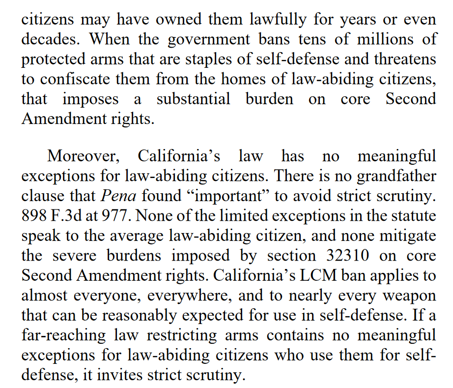 "When the government bans tens of millions of protected arms that are staples of self-defense and threatens to confiscate them from the homes of law-abiding citizens, that imposes a substantial burden on core Second Amendment rights."