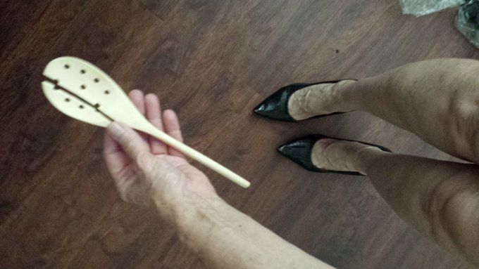 Broke my wooden spoon #spanking my naughty nephew.    #disciplinarian #domesticdiscipline https://t.<a href="/tag/spanking"class="tags">#spanking</a><a href="/tag/domesticdiscipline"class="tags"><span>#domesticdiscipline</span></a><a href="/tag/disciplinarian"class="tags"><span>#disciplinarian</span></a>