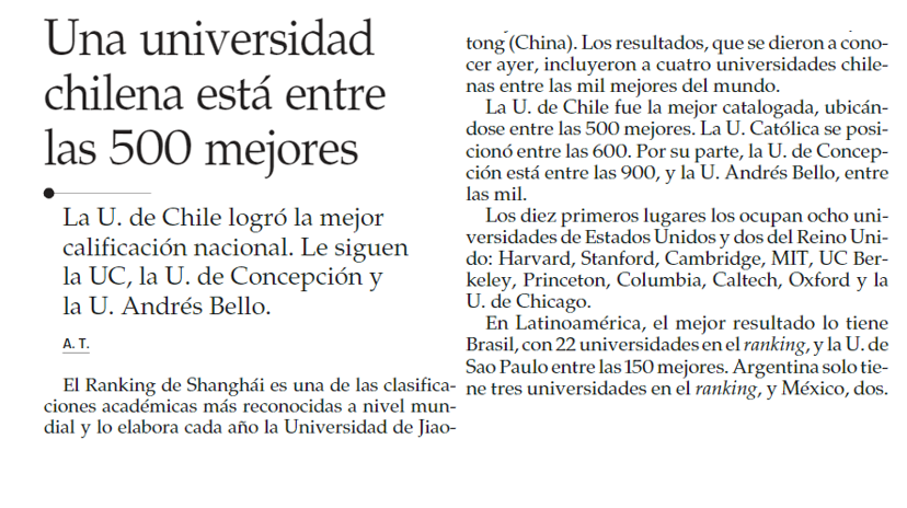entre las 500 mejores <a href="/uchile/">Universidad de Chile</a> 
<a href="/VCT_ElMercurio/">VCT El Mercurio</a>