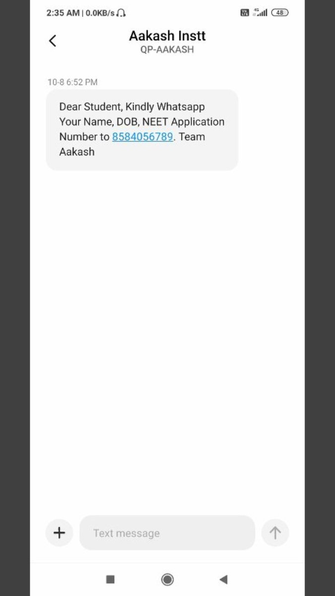 SubhraDatta15's tweet photo. Coaching institutions are asking for application number. Guys, please don't share your application number because they don't want to postpone neet and her
#coachingmafias 
@advocate_alakh 
@anubha1812 
@11Petitioners 
@31Petitioners 
@DrRPNishank https://t.co/oyu6kHAJYu