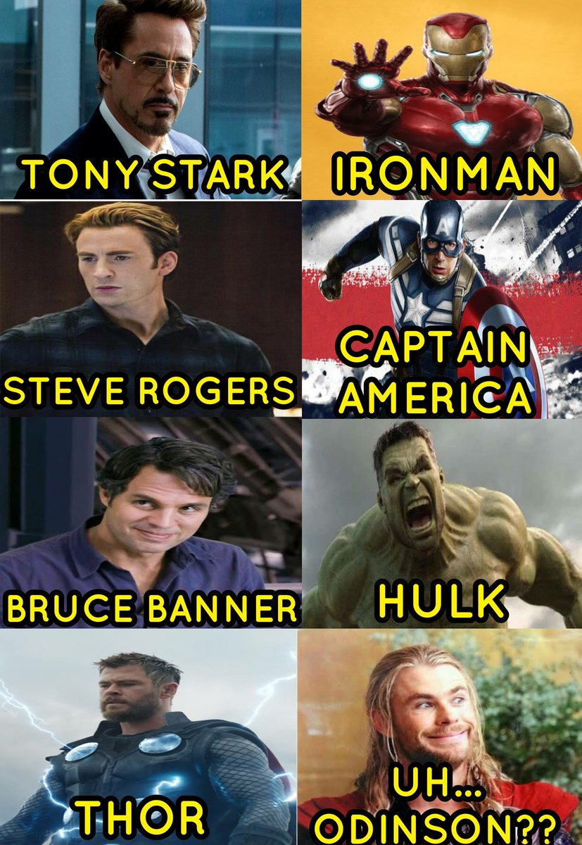 am_aadi_'s tweet photo. Everyone has got cool names.... and there's THOR... π€£π€£... #justiceforthor #Avengers https://t.co/e1iPISrDcn