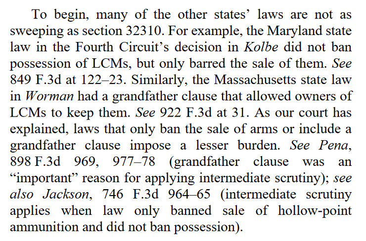 "But 'semi-automatic pistols' used for self-defense — such as a Glock — routinely use LCMs, and, in fact, an LCM is the standard magazine that comes equipped with the gun."