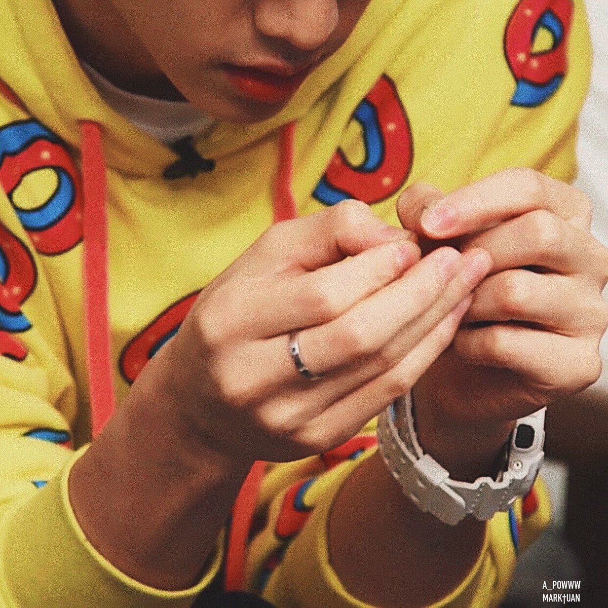 mark tuan and his beautiful hands↳...a very delicate thread ༉‧₊˚✧