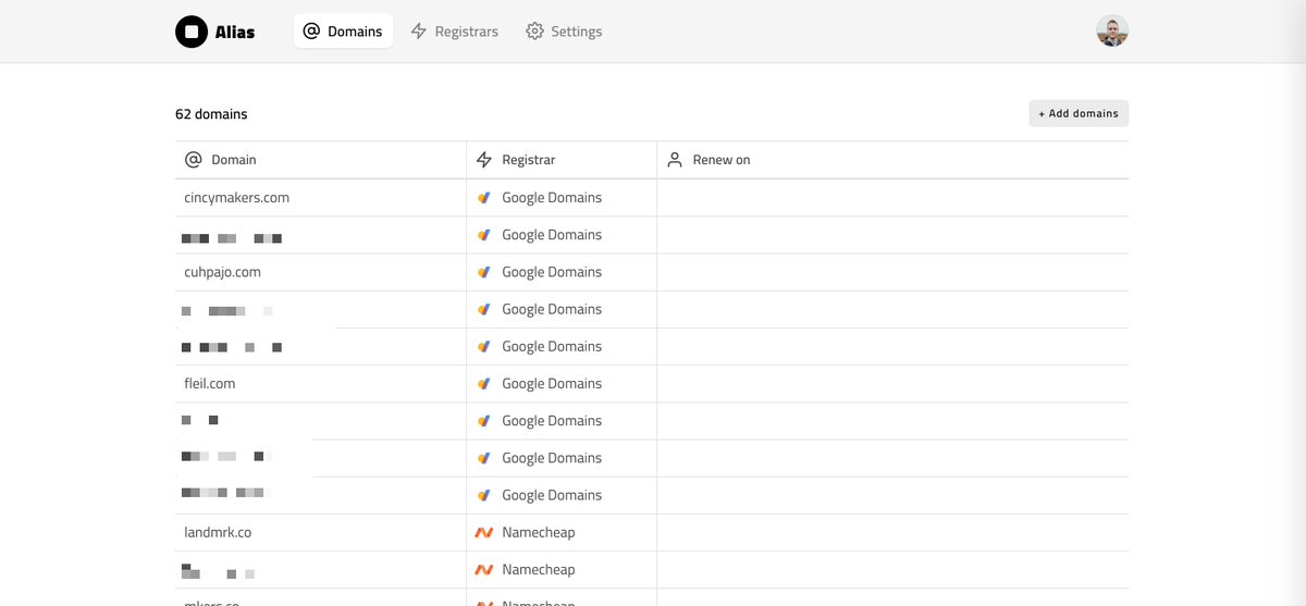cuhpajo's tweet photo. Spent an hour or two brainstorming monetization options for this (affiliate, direct sales, brokering, etc.), and feel comfortable dedicating additional time to it.

Already built a simple @bubble dashboard and am now playing around with the @Namecheap's API to try syncing domains https://t.co/CatleO8skD