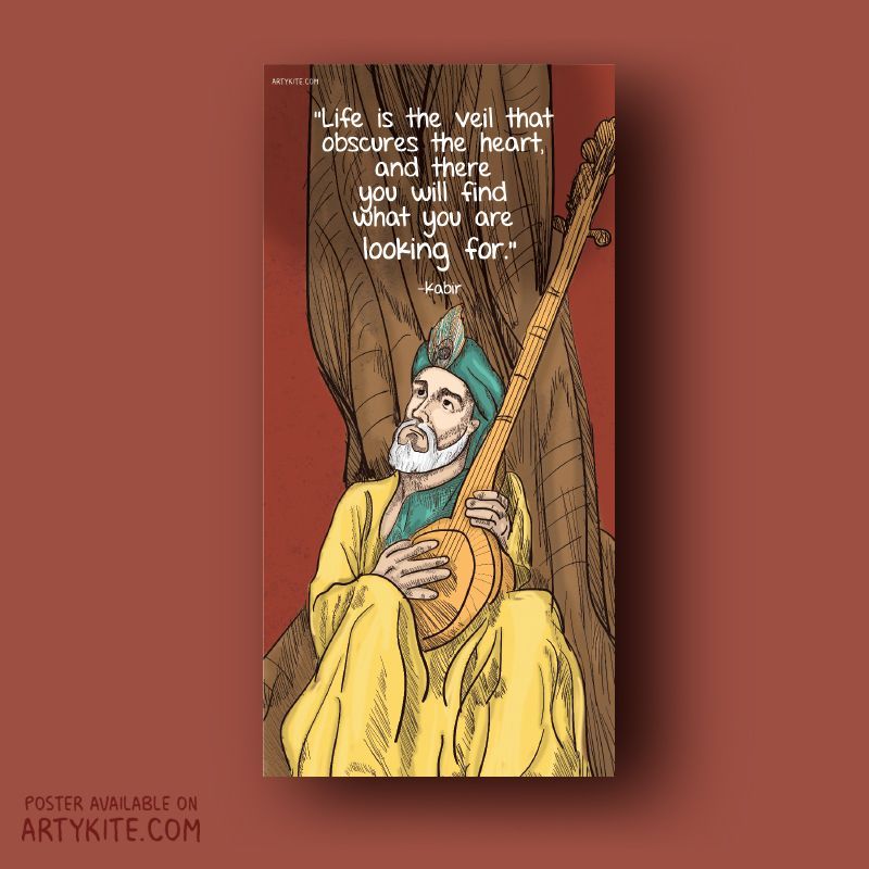 ArtyKite's tweet photo. тАЬ"Life the veil that obscures the heart, and there you will find what you are looking for.тАЭ
тАХ Kabir
.
#artykite #quoteoftheday #kabir #posters #frames #framedposters #quotes #dailyquotes #urdupoetry #urdulovers #urduliterature #gifts #decor #kabirsingh #readersofinstagram https://t.co/MYxzKXWEAv