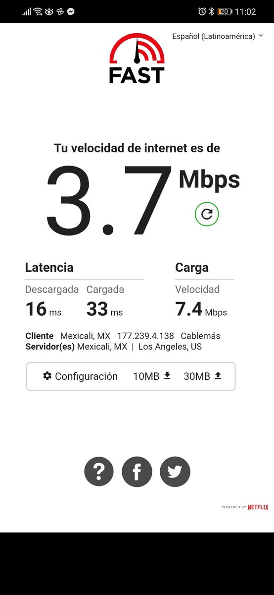 JoaquinRodulfo's tweet photo. @ayudaizzi Todo el día de hoy Izzi ha fallado... Y nunca responden... Este es el servicio de 100 Mbps... https://t.co/nLkdlEB17c