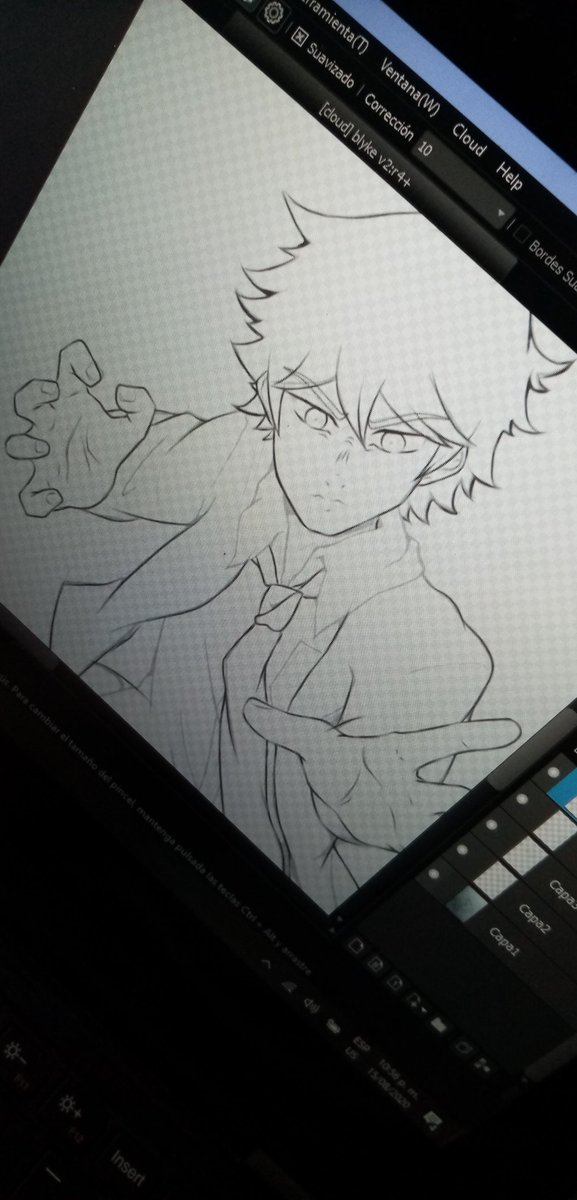 freyjasagami's tweet photo. It seems that my laptop and my mobile want to explode because of the heat, so I won't be able to finish the drawing of blyke !!!!! 

I HATE you heat !!!!!

#drawingthings https://t.co/d9BBSrchZW