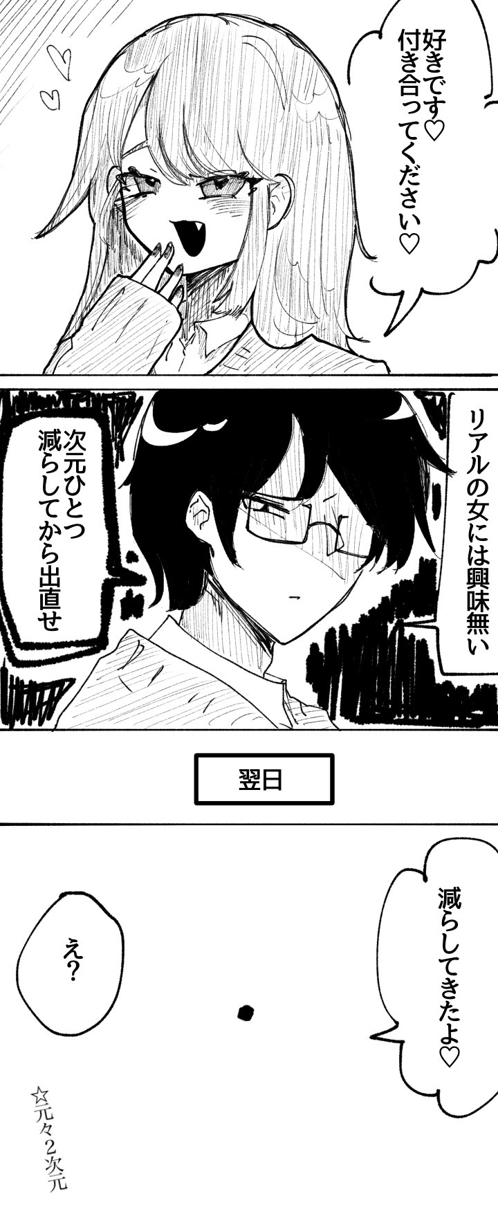 伊南 軸 可愛いギャルからの告白を断る二次オタ系イケメンの漫画を描きました T Co Befqxyalmv Twitter