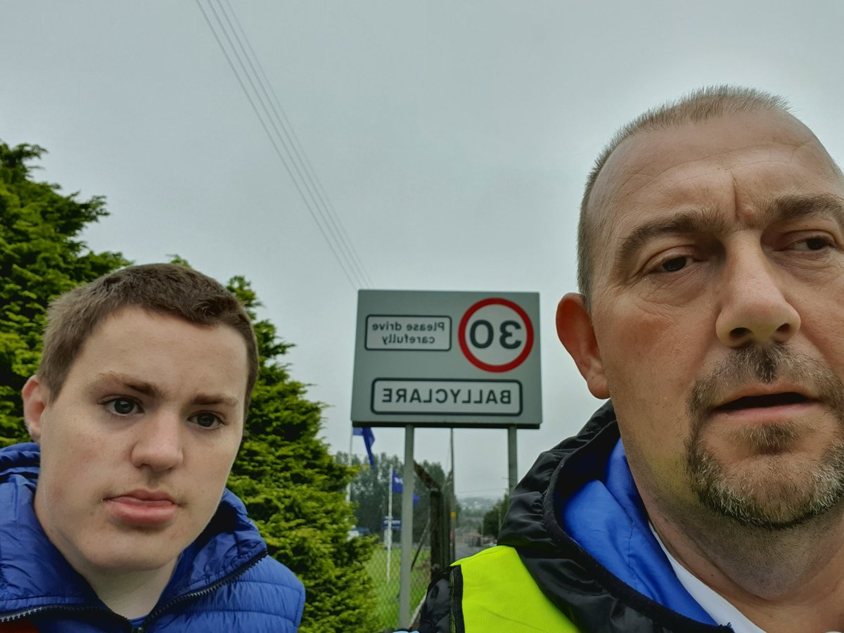 themightyfrog's tweet image. Made Ballyclare on the walk to @Ballymenacc distance walked 10.7km