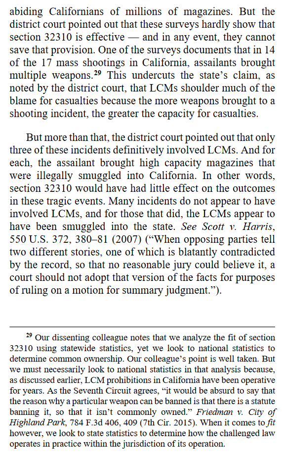 "The data relied on by the state in defense of section 32310 is, as the trial court found, “remarkably thin.” California primarily cites two unofficial surveys to support dispossessing law-abiding Californians of millions of magazines."