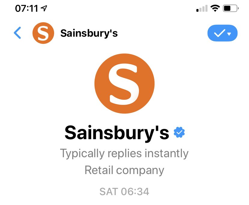 ishy68's tweet photo. Tried to complain to Sainsbury’s by email but they don’t take emails? Advised to use “Messenger”. “Typically they reply instantly” - 24+ hours later, no response. Appalling service #sainsburys https://t.co/L74R6kJZ5e