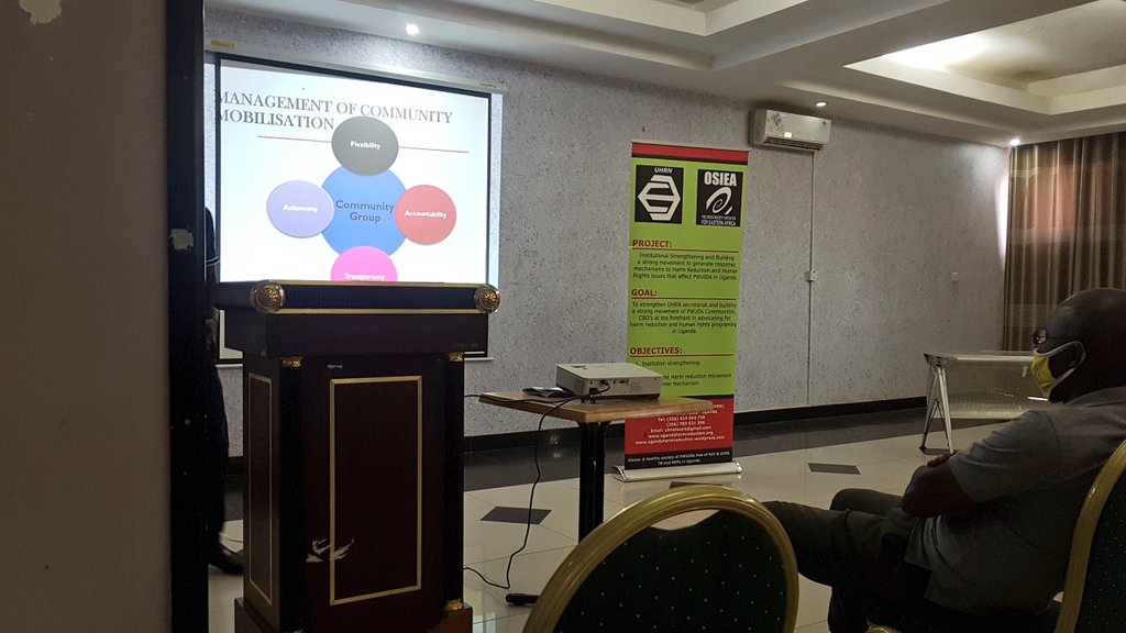 hrrhi_ug's tweet photo. Mr katende Dan engaging leaders and sensitising them on how to help #PWUID to access health service and legal services  " #supportdontpunish https://t.co/nEFQIezV76