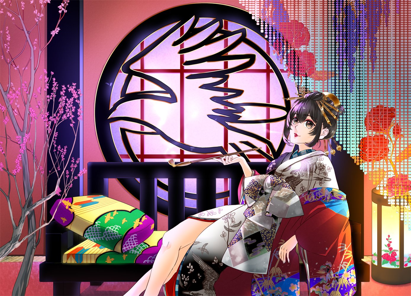 鳥 花魁キリエ 下塗りから遅々と進まなかったイラスト仕上げました いやぁ Arkが楽しくて T Co Toyvzvdose Twitter