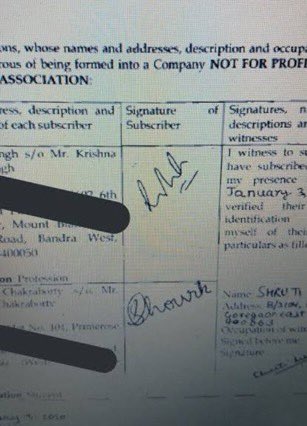 rupali2312's tweet image. 𝘽𝙍𝙀𝘼𝙆𝙄𝙉𝙂 𝙉𝙀𝙒𝙎 : 

Forensic Department said that in 2020 on his company papers, the signature is fake and forged ! 

RT and Spread it ! 

#SCMonitoredCBIForSSR
@ishkarnBHANDARI @republic @swamy39 @vikassinghSrAdv @shwetasinghkirt @vikirti