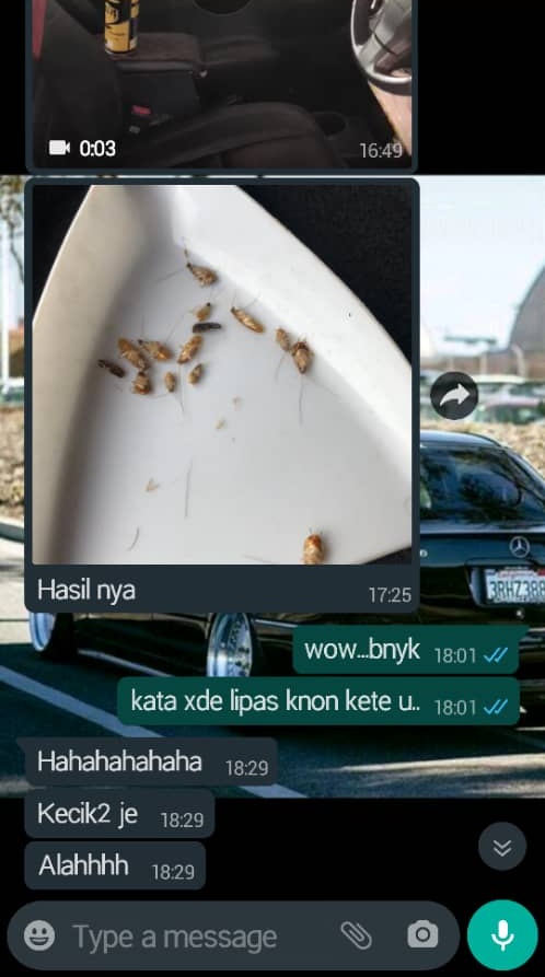 agentkillit's tweet image. Hasil dalam kereta, awk nampak dlm kereta mcm takde makhluk ni kan. Tp bila guna je kill-it ni awk akan terkejut sebab makhluk ni ada sebenarnyaa jadi meneman hari2 awk time bawak kereta..  Banyak kot, klau ank ada confirm mak pun ada 🤣