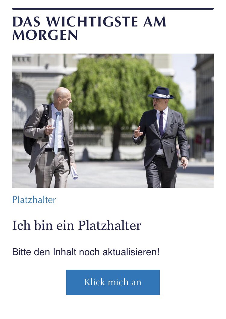 Das Wichtigste am Morgen: Den Tag mit einem Schmunzeln beginnen. Danke <a href="/tagesanzeiger/">Tages-Anzeiger</a> 😊