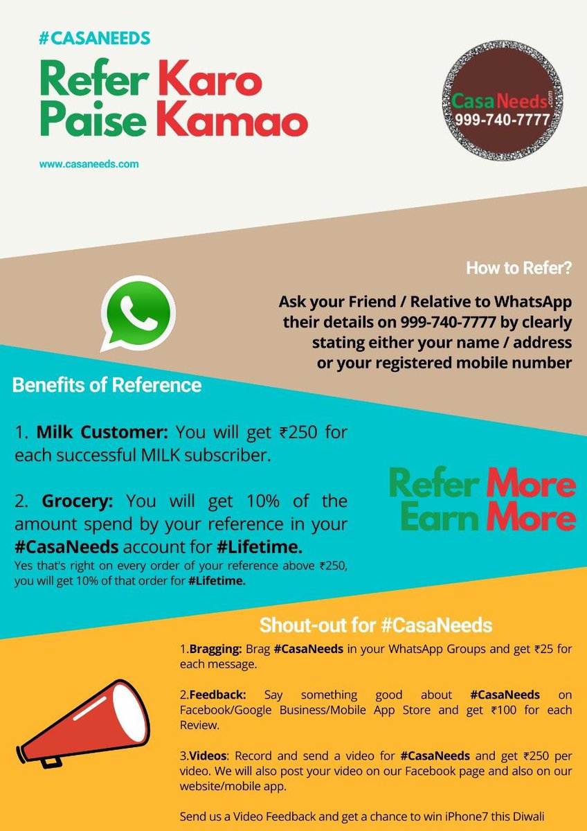 CasaNeeds's tweet photo. Updated referral program from #casaneeds https://t.co/p5wLRCw1XW