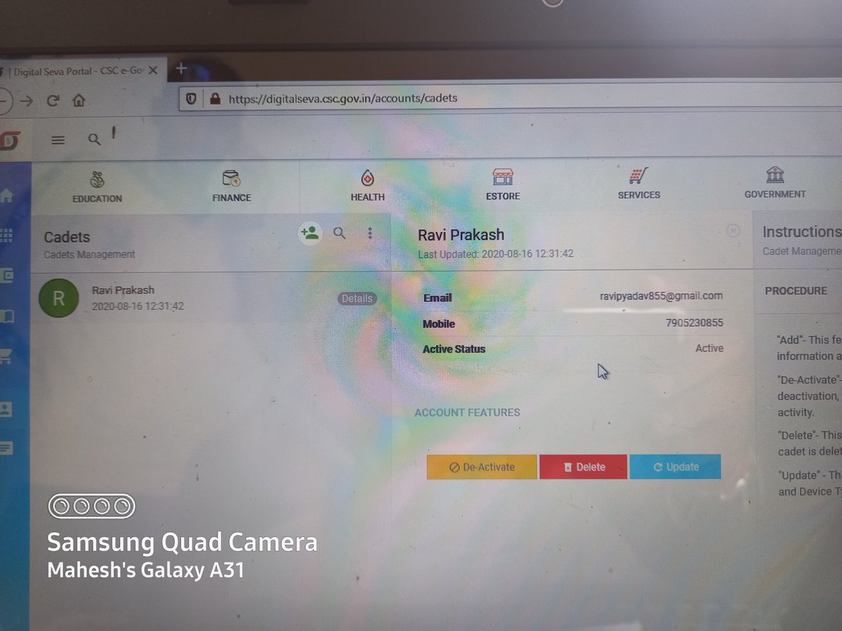 mahesh_chandra1's tweet image. Digital cadet registration done today.
@CSCegov_ 
@cscbalrampur 
@dintya15