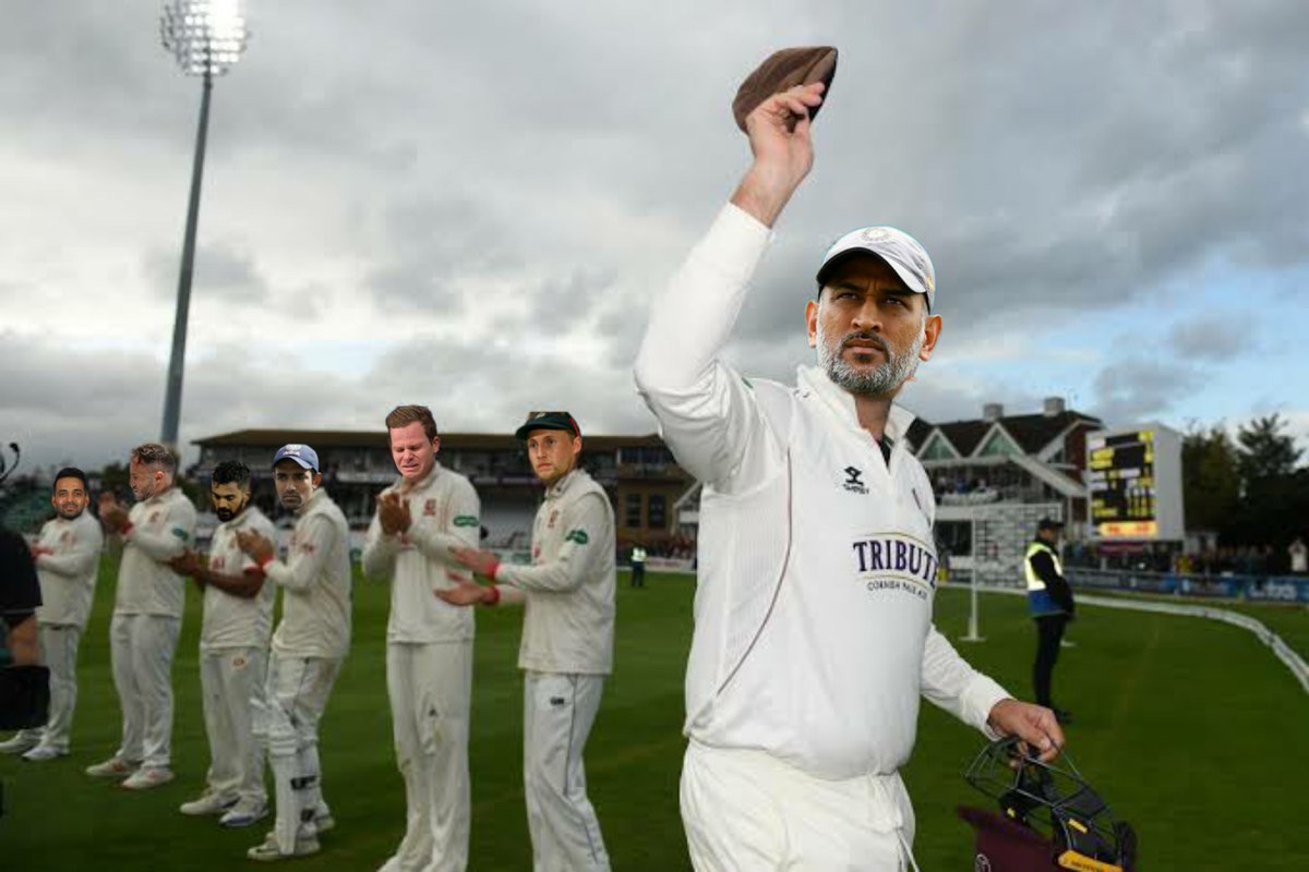 ThalaAcademy's tweet photo. The cloud of gloominess all over the academy, everyone is dejected and shocked because their inspiration and leader Thala MS Dhoni has retired...

"The thought of not being able to see Thala fastidiously leaving the ball in blue jersey anymore haunts us"-S Smith

#ThankYouMSDhoni https://t.co/ve1BYh3xYc