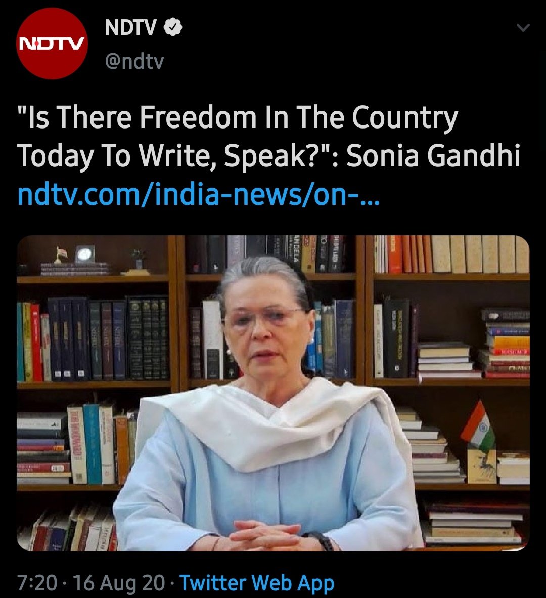 The olive tree, out of a habit of endless grumbling, said, "I can't even sway the way I like.""You are doing it now," retorted the expansive banyan."You're a bigot," said the olive tree."The wind," said the banyan, "carries even the rustle of your leaves to faraway lands."