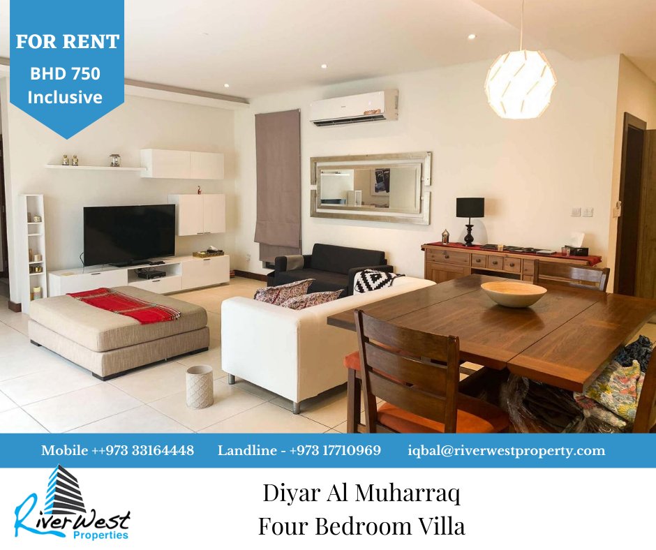 riverwestbh's tweet image. - Furnished
- 04 bedroom, 04 bathroom + Study room
Move-in: Immediately
Minimum One Year Contract
Rent: BHD 750/- Inclusive
- car parking
#RiverwestPropertiesBahrain#villa#luxury#furnished#realestate#villaforrent#bahrain#rent#homes#diyaralmuharraq#modernliving#propertInBahrain#