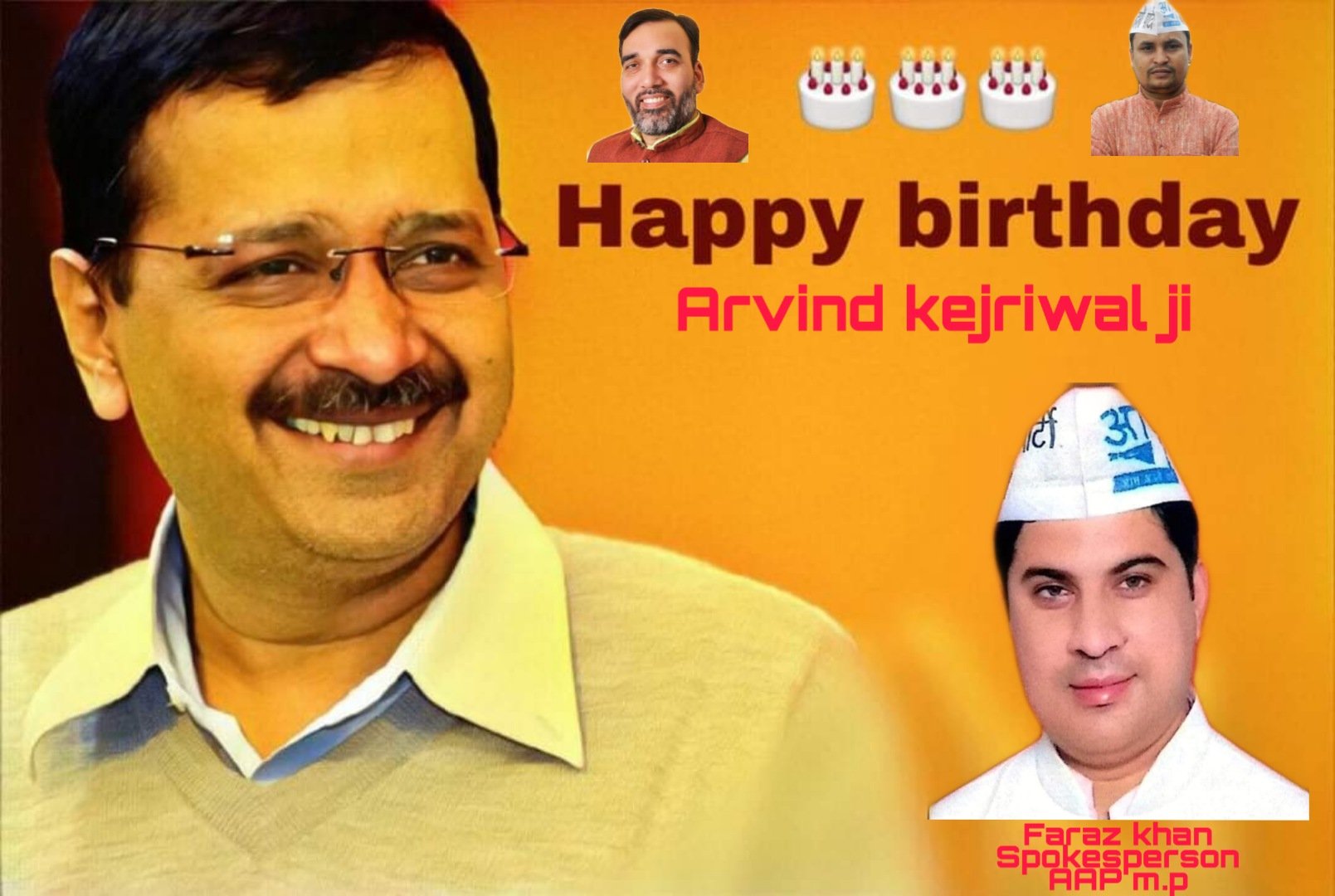 Happy Birthday Arvind Kejriwal Ji    
