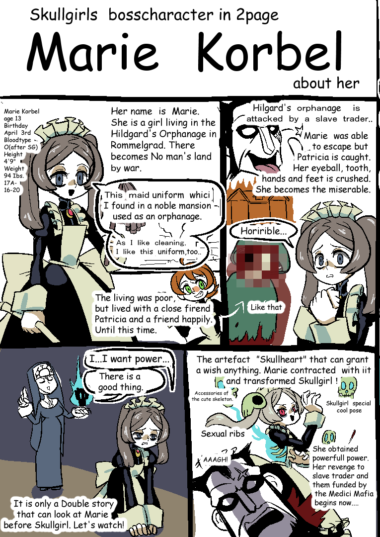 黒色好き I Translated This It S Worry Whether I Can Translate Well If Various People Be Interested In Marie Korbel I M Happy Skullgirls T Co ao7lgtve 黒色好き I Translated This It S Worry Whether I Can Translate Well If Various People Be Interested In Marie Korbel I M Happy Skullgirls T Co ao7lgtve