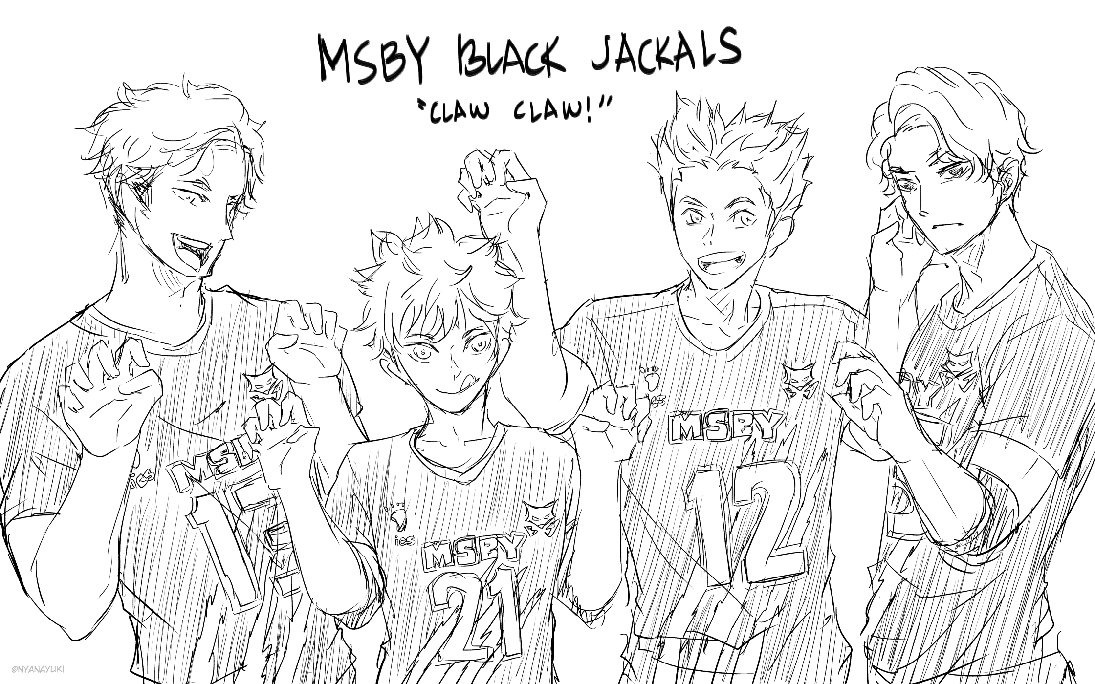 売店] ハイキュー!！ MSBYブラックジャッカル Black Jackals
