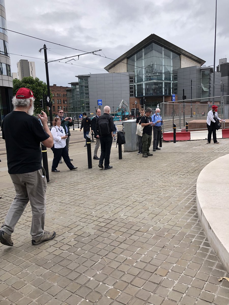 mcrhistfest's tweet photo. Reading the names of those who died at Peterloo 201 years ago today and laying laurel wreaths. Hard to believe it’s a year since From the Crowd commemoration. 💚 #peterloo2019 https://t.co/HZTQzAvO72