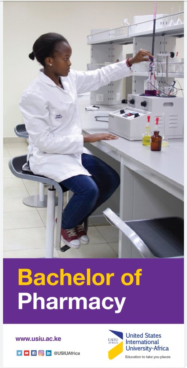 JJSande's tweet photo. @TerefeMergia Absolutely...
~ The Bachelor of Science in Epidemiology and Biostatistics..and
~ The Bachelor of Pharmacy...
.. are currently admitting for #USIUSeptemberIntake at @ExperienceUSIU https://t.co/eq5DjyJnW1