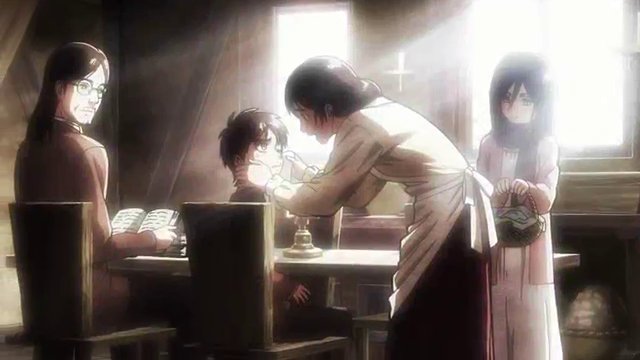 Flashback to the part when Grisha refused to take the founder and kull the Reiss. He refused because of hid family, hus love for Carla, Eren and Mikasa. Eren wantd his plan to be fulfilled and because of that, he can't be weak like Grisha (love as a weakness).-