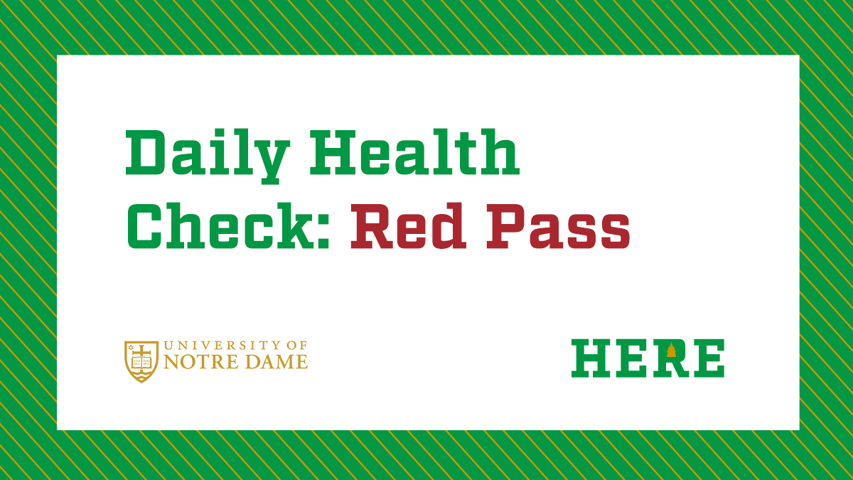 Students who indicate they may have been in direct, sustained contact with someone diagnosed with COVID-19 in the past 14 days will receive a RED PASS B.The student will also be automatically scheduled for testing at the Stadium.