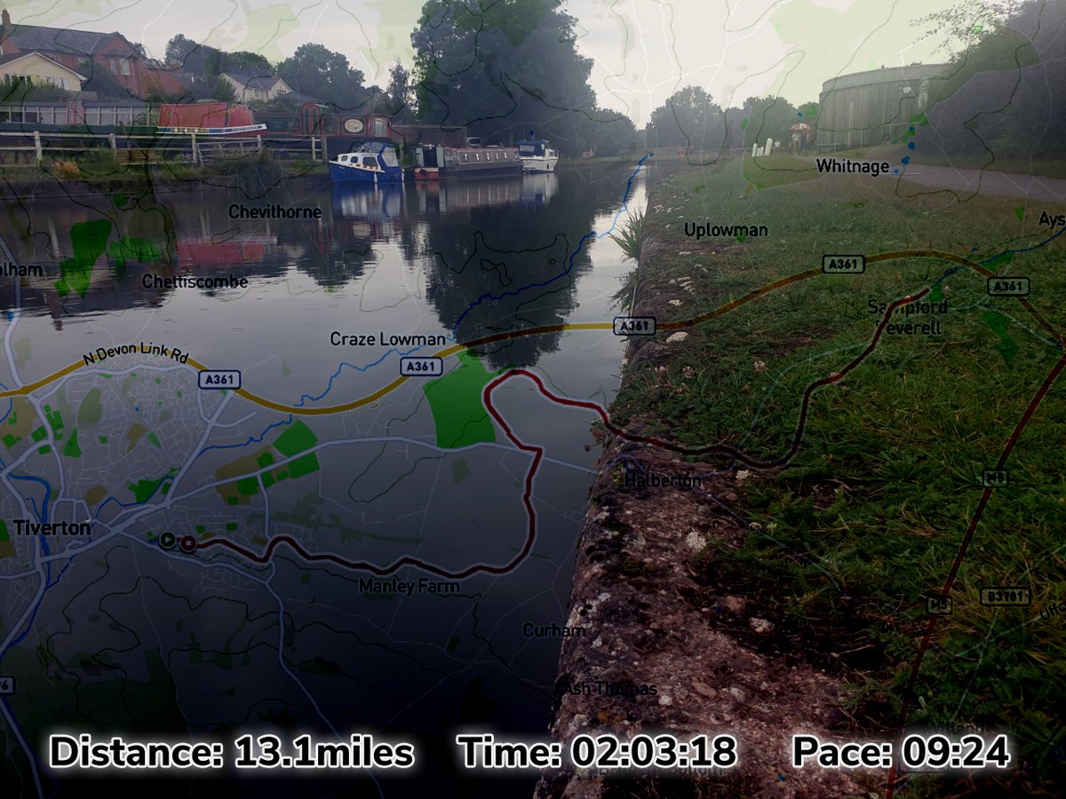 After mostly hilly runs since lockdown and only running from home, made my first trip back to Grand Western Canal for something a little flatter. Good practice for the Grand Canal Canter in October @BrianRunFar